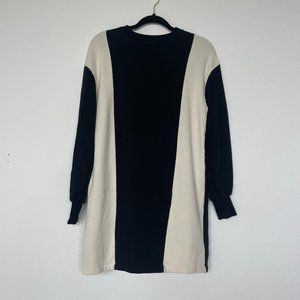 ZARA Color block Sweater Long Sleeve Mini Dress [Small]